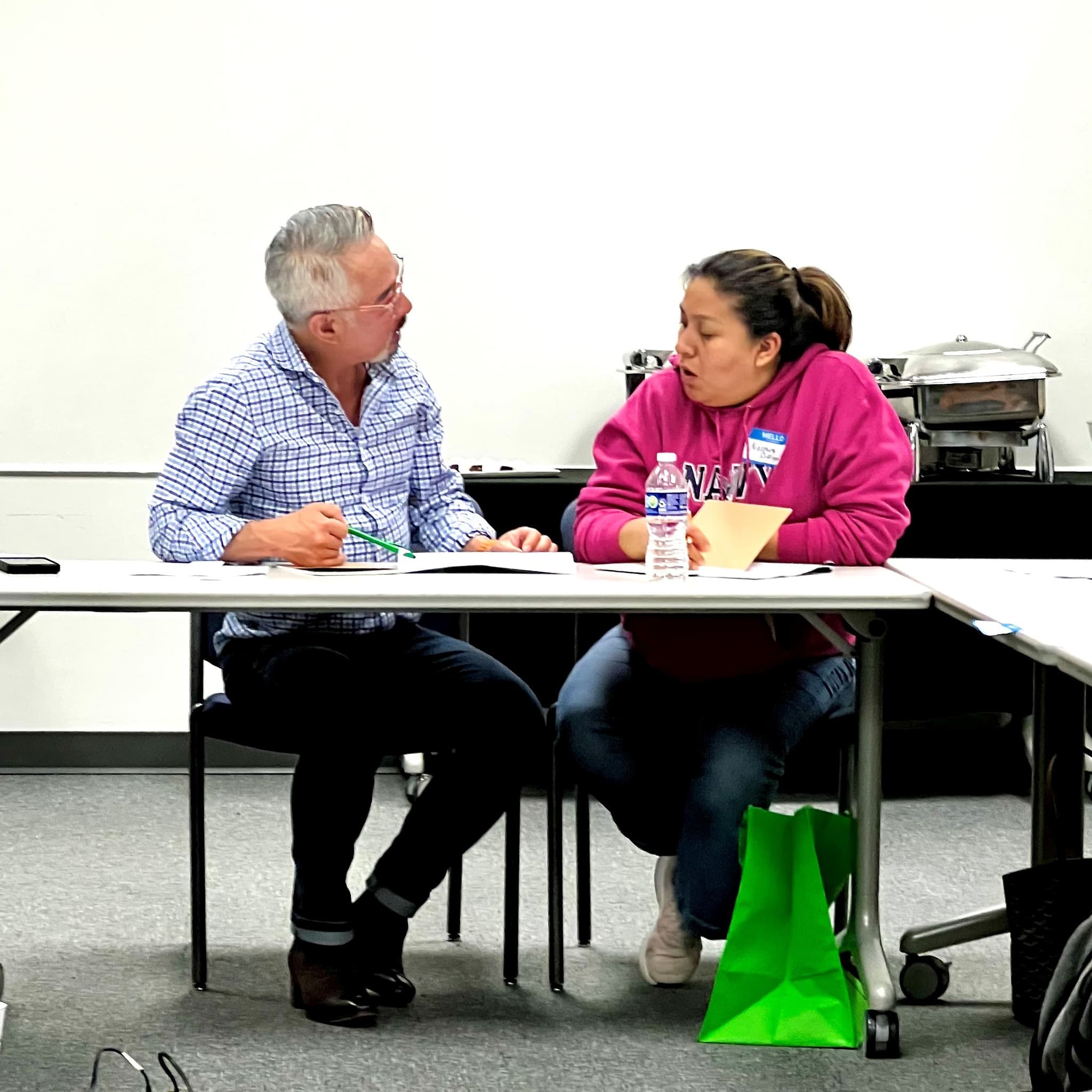 Dining with Purpose participants working in pairs