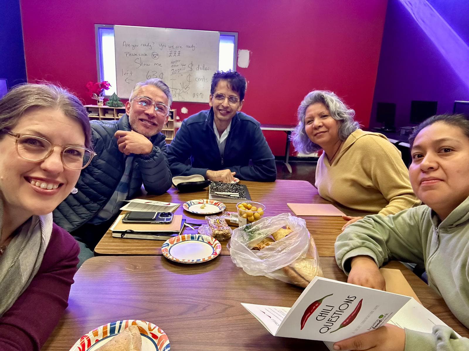 Dining with Purpose participants continuing a relationship outside the formal program