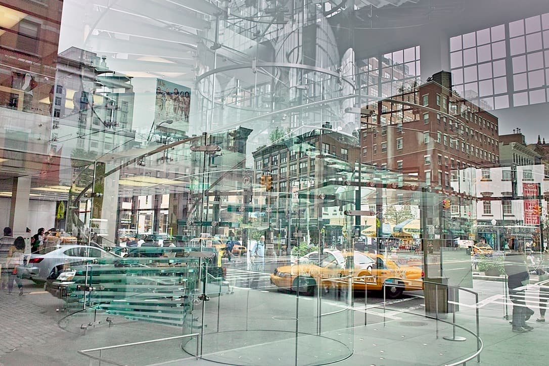 Layered architectural photograph from Trying to Find My Way by David A. Brown